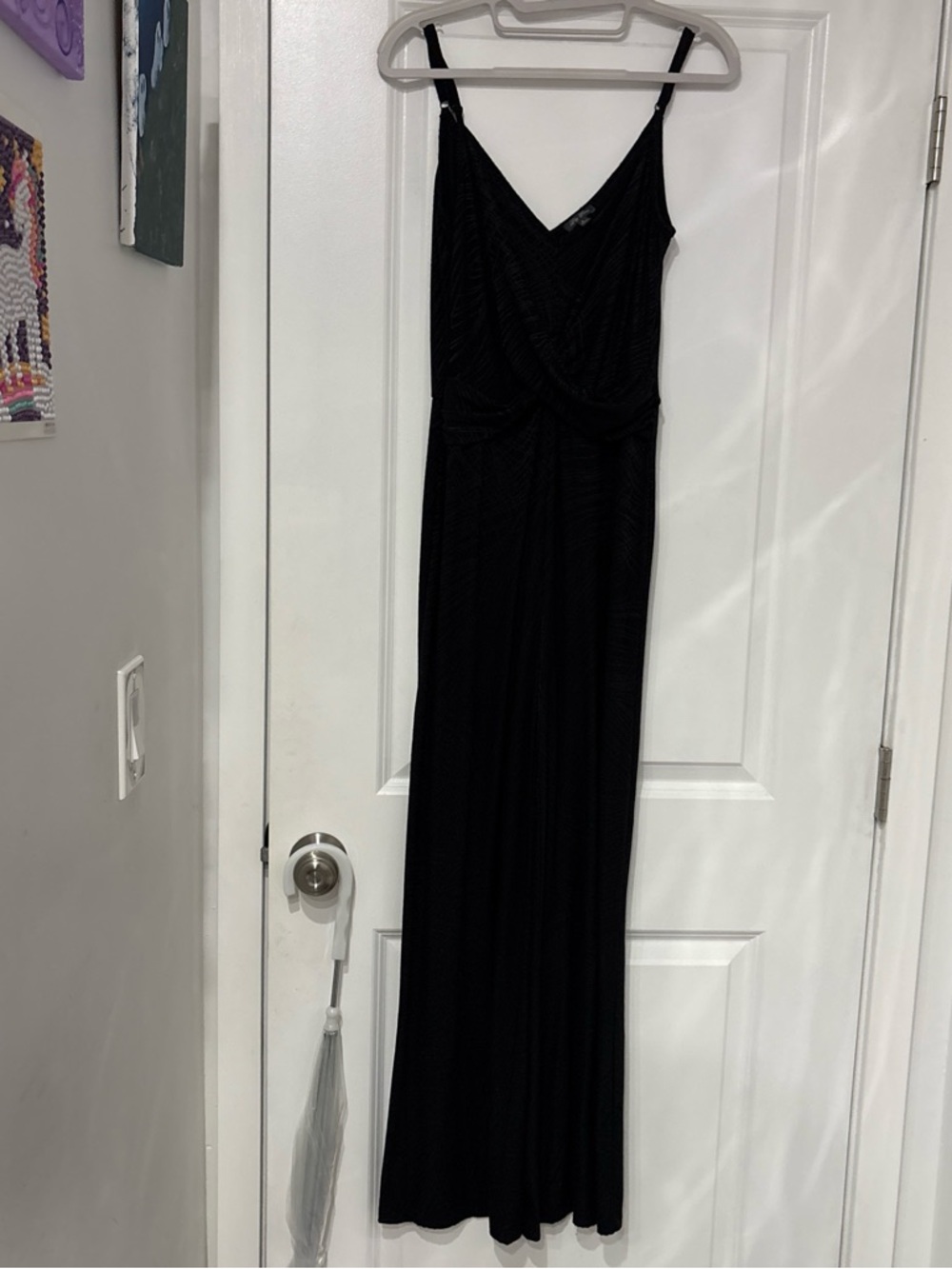 Lily Rose Black V-Neck Spaghetti-Strap jumpsuit